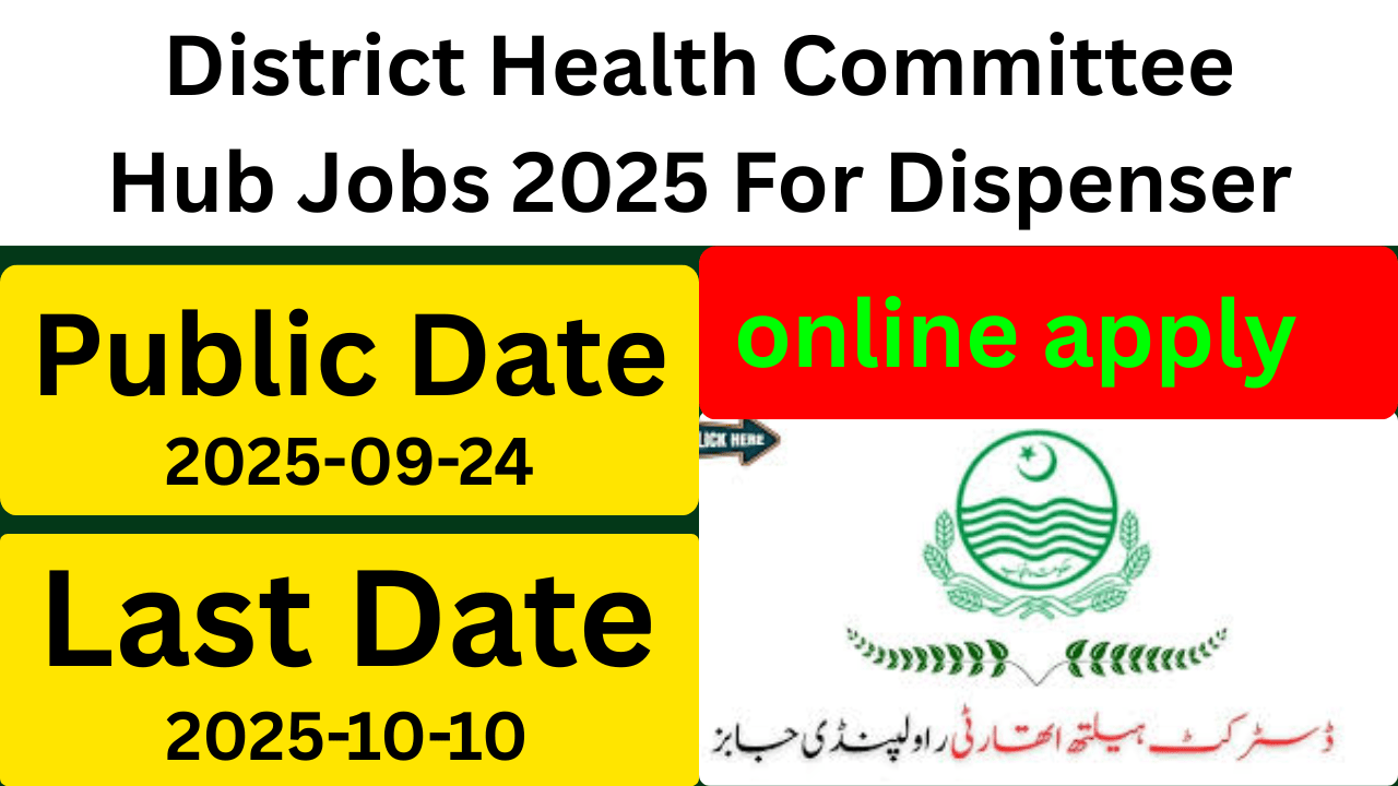 District Health Committee Hub Jobs 2025 For Dispenser